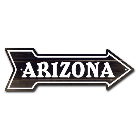 Signmission Arizona 2 Arrow Sign Funny Home Decor 18in Wide P-ARROW-999974